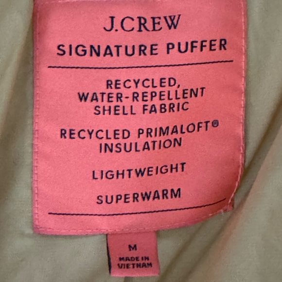 J Crew Alps Puffer Jacket Mint Green - Picture 4 of 6